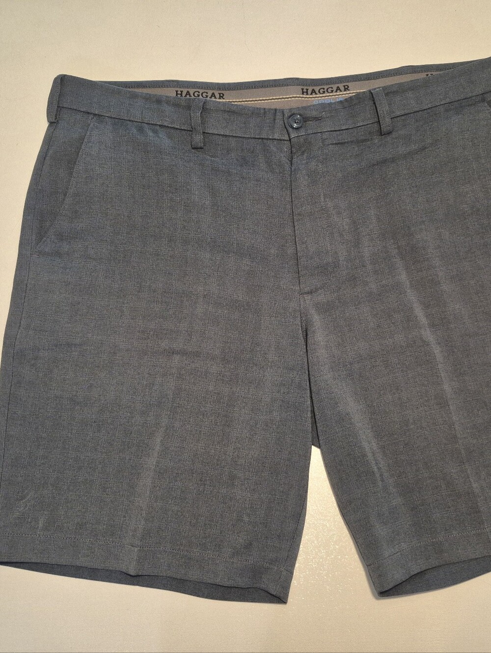 Haggar Slate Gray Flat-Front Men's Shorts